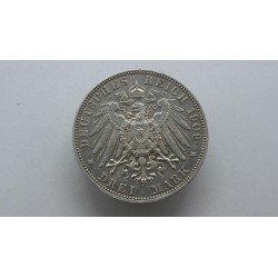 germany-sachsen-saksonija-3-mark-1909