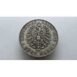 germany-bayern-bavaria-5-mark-1875