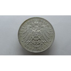 germany-sachsen-saksonija-3-mark-1913