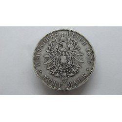 germany-sachsen-5-mark-1876-e-albert