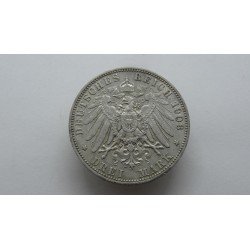 germany-sachsen-saksonija-3-mark-1908
