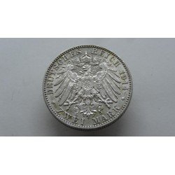 germany-sachsen-saksonija-2-mark-1914