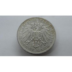 germany-sachsen-saksonija-5-mark-1907