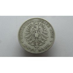 germany-mecklenburg-schwerin-2-mark-1876-rare