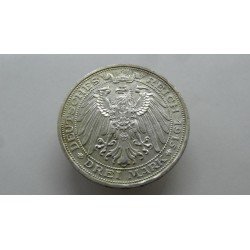 germany-mecklenburg-schwerin-3-mark-1915-rare