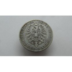 germany-mecklenburg-strelitz-2-mark-1877-rare
