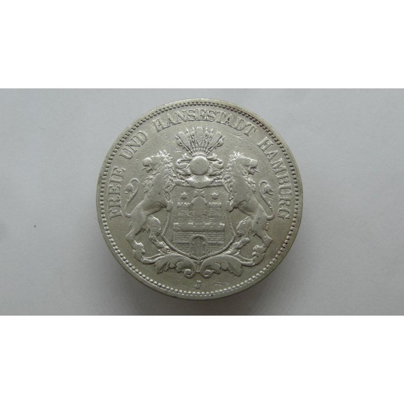 germany-hamburg-5-mark-1876 germany-hamburg-5-mark-1876