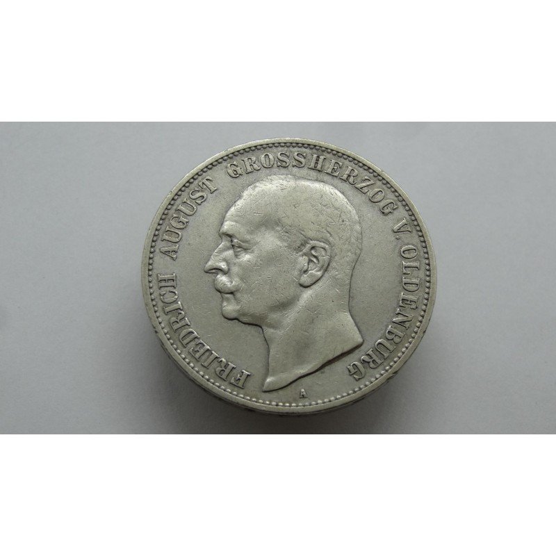 germany-oldenburg-5-mark-1900-rare germany-oldenburg-5-mark-1900-rare
