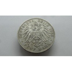 germany-oldenburg-5-mark-1900-rare