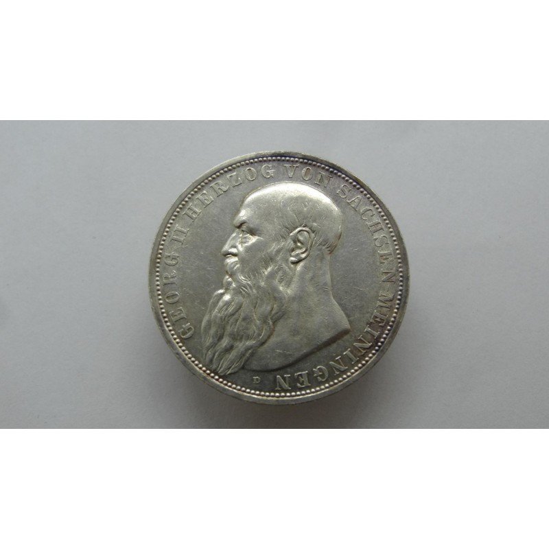 sachsen-meiningen-3-mark-1908-rare sachsen-meiningen-3-mark-1908-rare