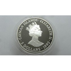 cayman-islands-5-dollars-1992-barcelona-92-rare