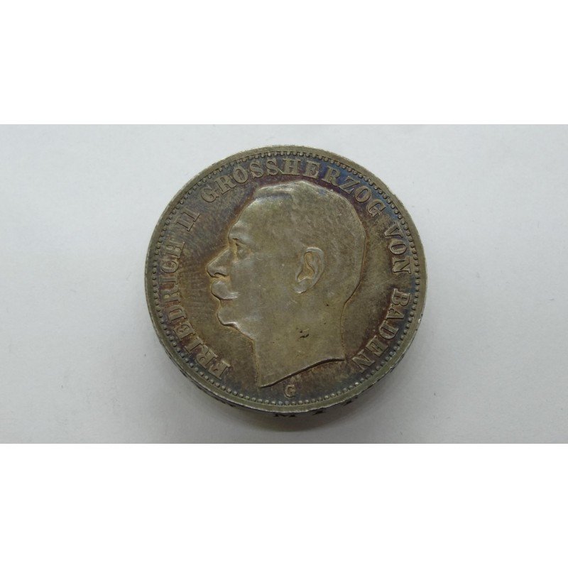 germany-baden-3-mark-1915-rare germany-baden-3-mark-1915-rare