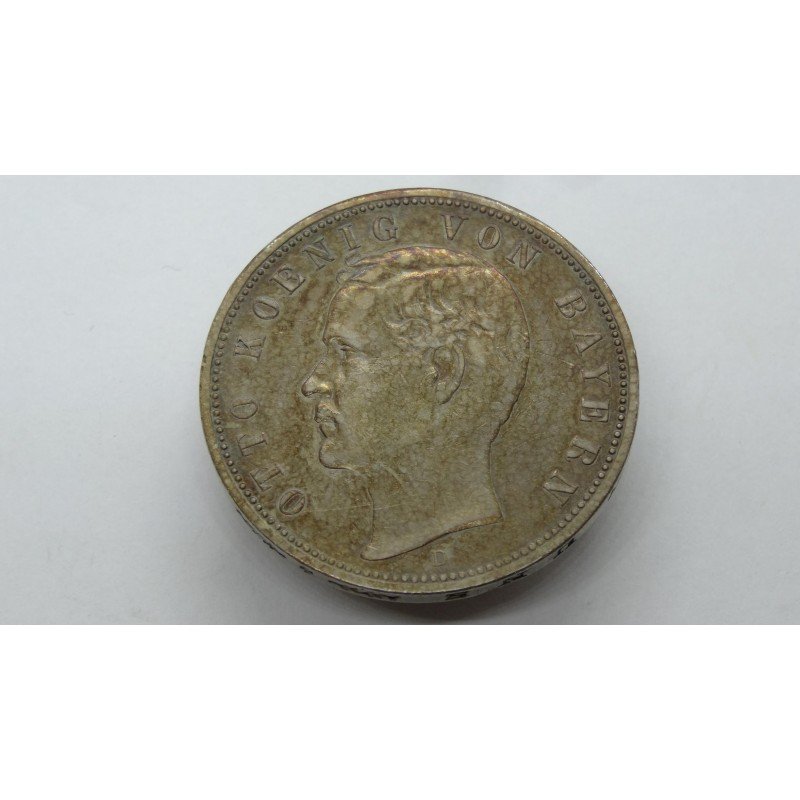 germany-bayern-bavaria-5-mark-1888-rare germany-bayern-bavaria-5-mark-1888-rare