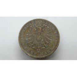 germany-bayern-bavaria-5-mark-1888-rare