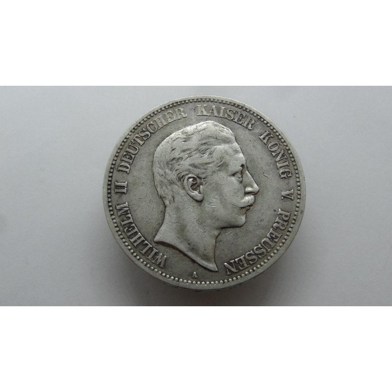 germany-preussen-5-mark-1892-wilhelm-ii