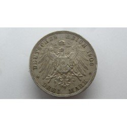 germany-wurttemberg-3-mark-1908
