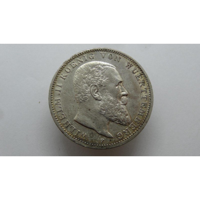germany-wurttemberg-3-mark-1912