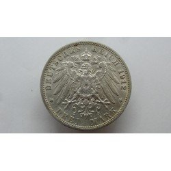 germany-wurttemberg-3-mark-1912