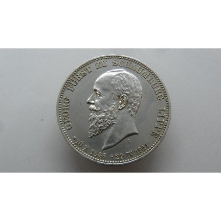 germany-schaumburg-lippe-3-mark-1911-rare