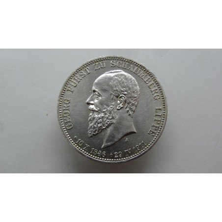 germany-schaumburg-lippe-3-mark-1911-rare