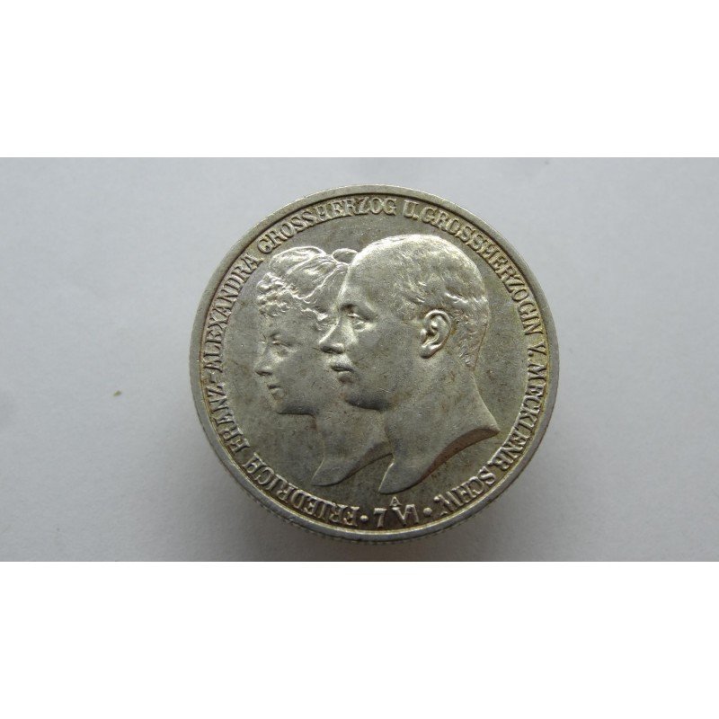 germany-mecklenburg-schwerin-2-mark-1904-rare germany-mecklenburg-schwerin-2-mark-1904-rare
