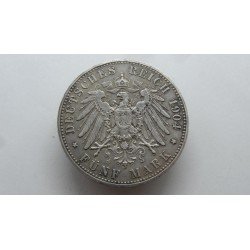 germany-hessen-5-mark-1904-rare