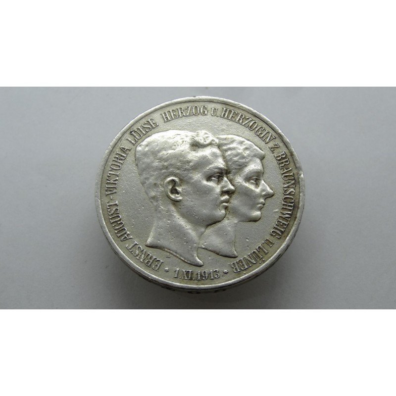 germany-braunschweig-3-mark-1915-rare