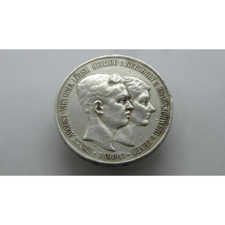 germany-braunschweig-3-mark-1915-rare