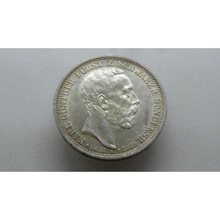germany-schwarzburg-sondershausen-3-mark-1909-rare