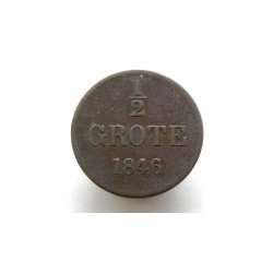 Germany Oldenburg 1/2 Grote 1846