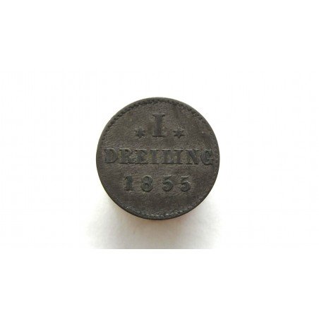 Germany Hamburg 1 Dreiling 1855