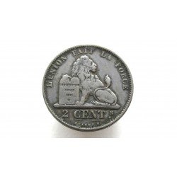 Belgium 2 Centimes 1874 Leopold IIl