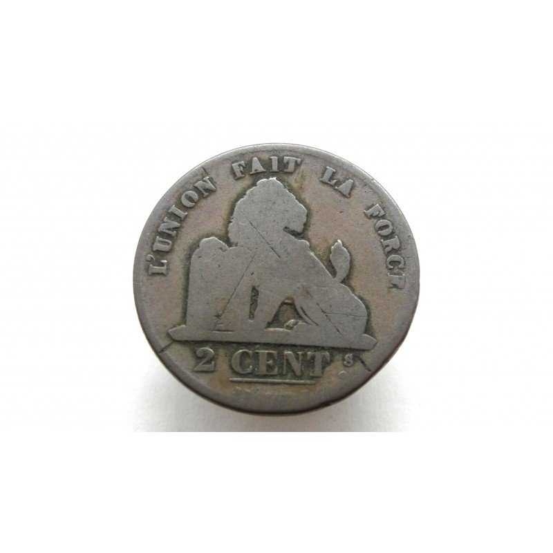 Belgium 2 Centimes 1835 Leopold Premier Roi