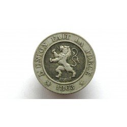 Belgium 10 Centimes 1863 Leopold I