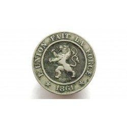 Belgium 10 Centimes 1861 Leopold I