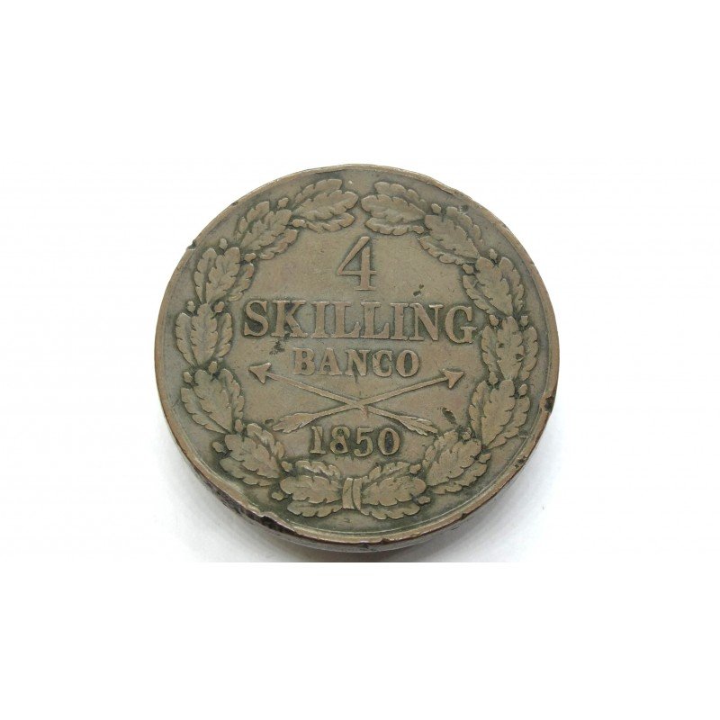 Sweden 4 Skilling 1850