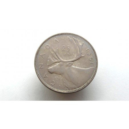 Canada 25 Cents 1951