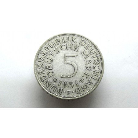 Germany BRD 5 Mark 1951 F