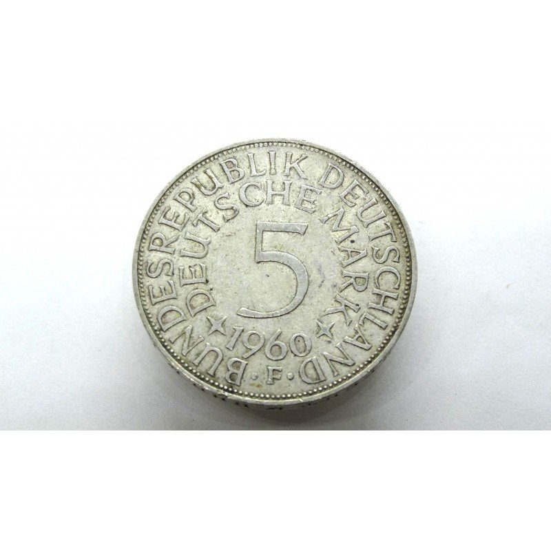 Germany BRD 5 Mark 1960 F