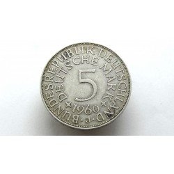 Germany BRD 5 Mark 1960 J