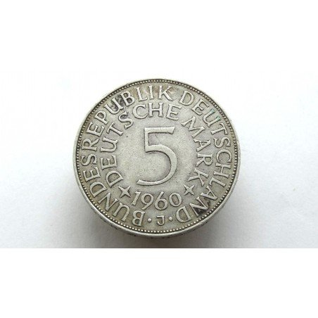 Germany BRD 5 Mark 1960 J