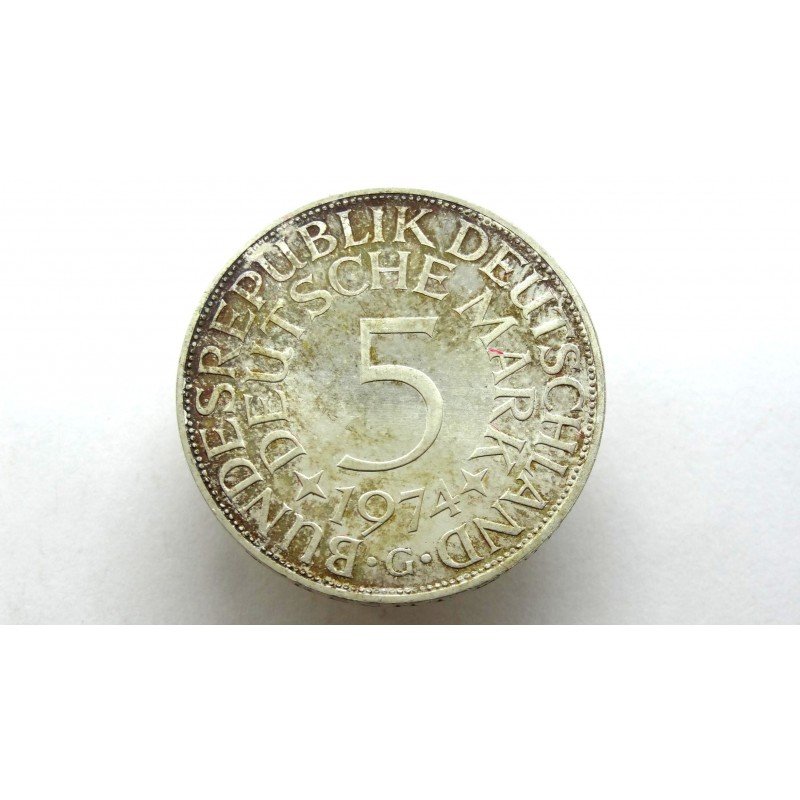 Germany BRD 5 Mark 1974 G