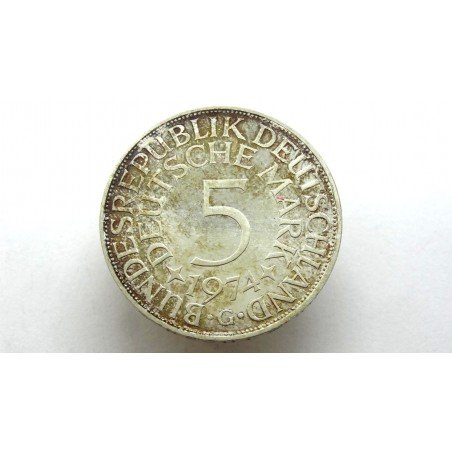 Germany BRD 5 Mark 1974 G