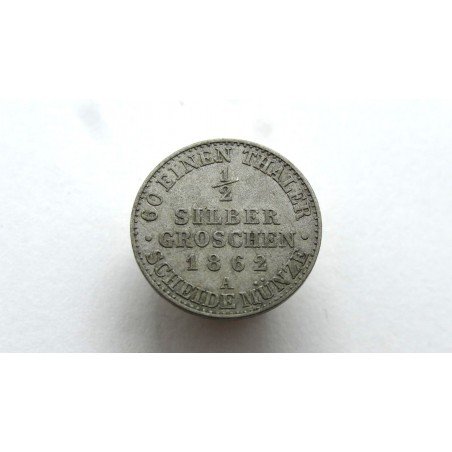 Germany Preussen 1/2 Silbergroschen 1862 A