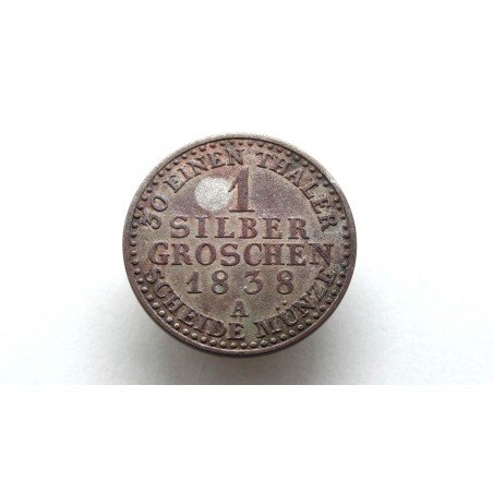 Germany Preussen 1 Silbergroschen 1838 A