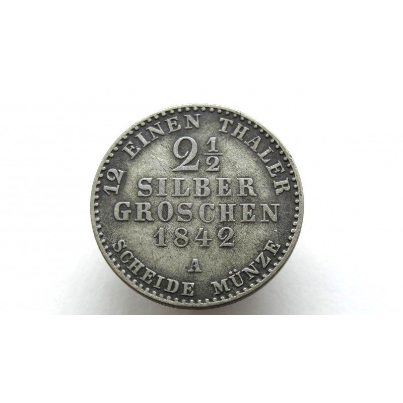 Germany Preussen 2 1/2 Silbergroschen 1842 A