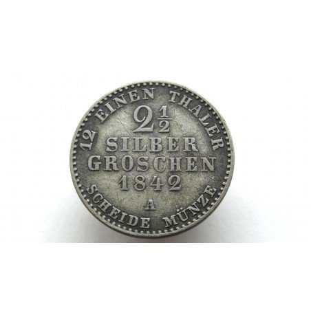 Germany Preussen 2 1/2 Silbergroschen 1842 A