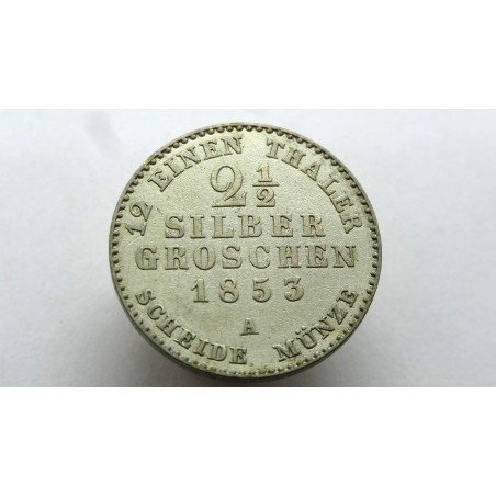 Germany Preussen 2 1/2 Silbergroschen 1853 A