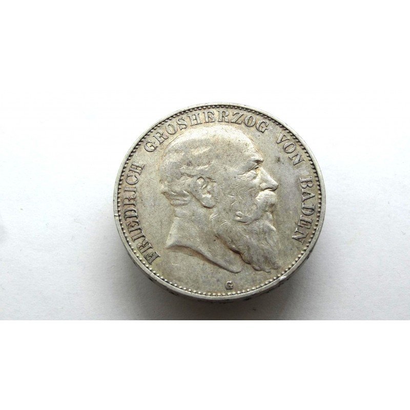 germany-baden-5-mark-1903