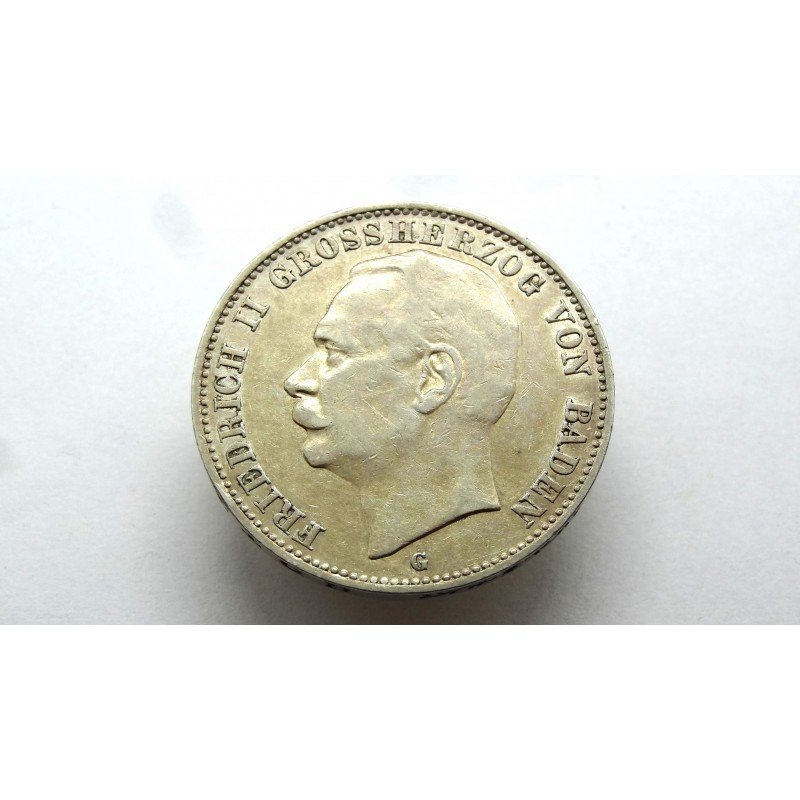 germany-baden-3-mark-1908